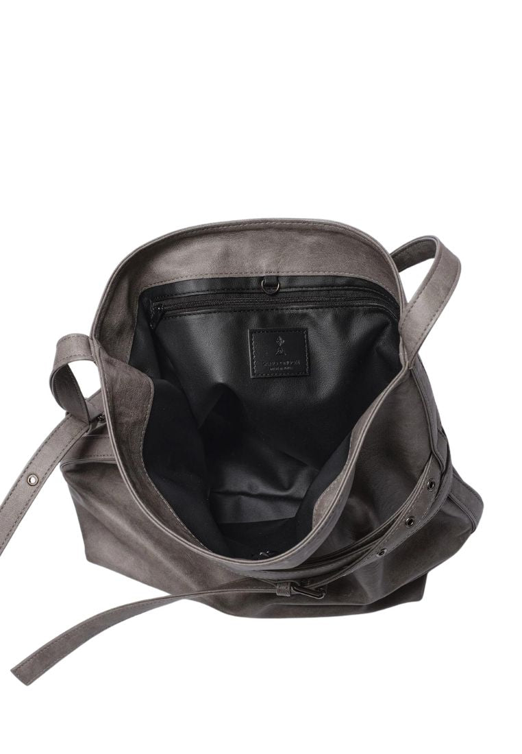 Belt Bucket Bag M Brushed Gray