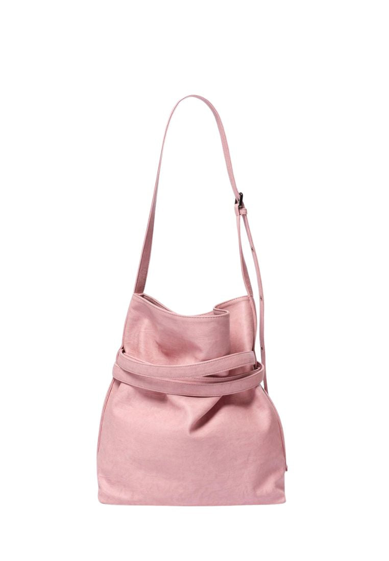 Belt Bucket Bag M Brushed Pink