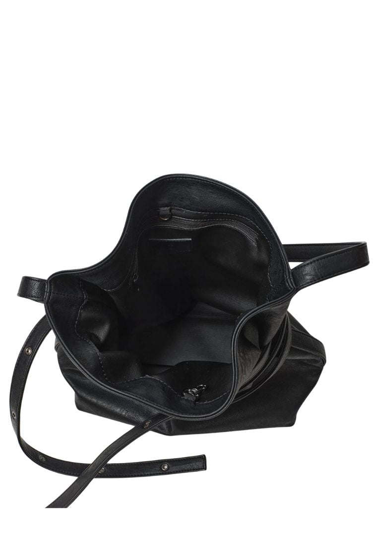 Belt Bucket Bag M Nappa Matt Black
