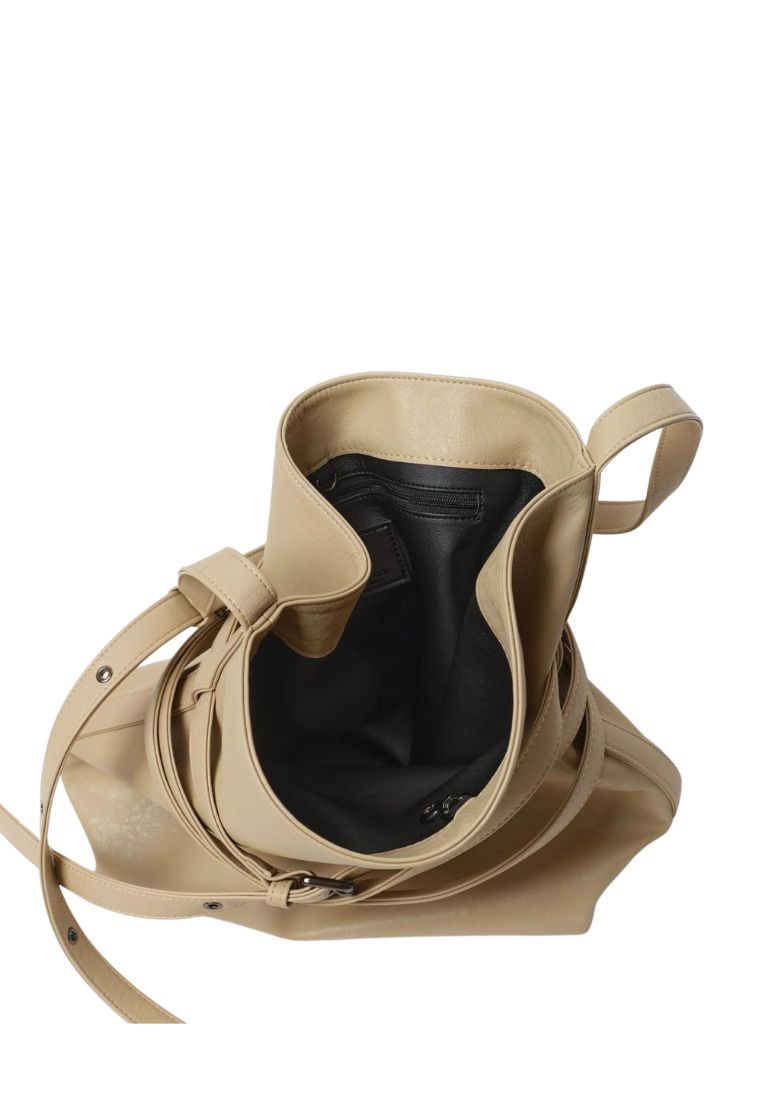 Belt Bucket Bag M Nappa Milktea