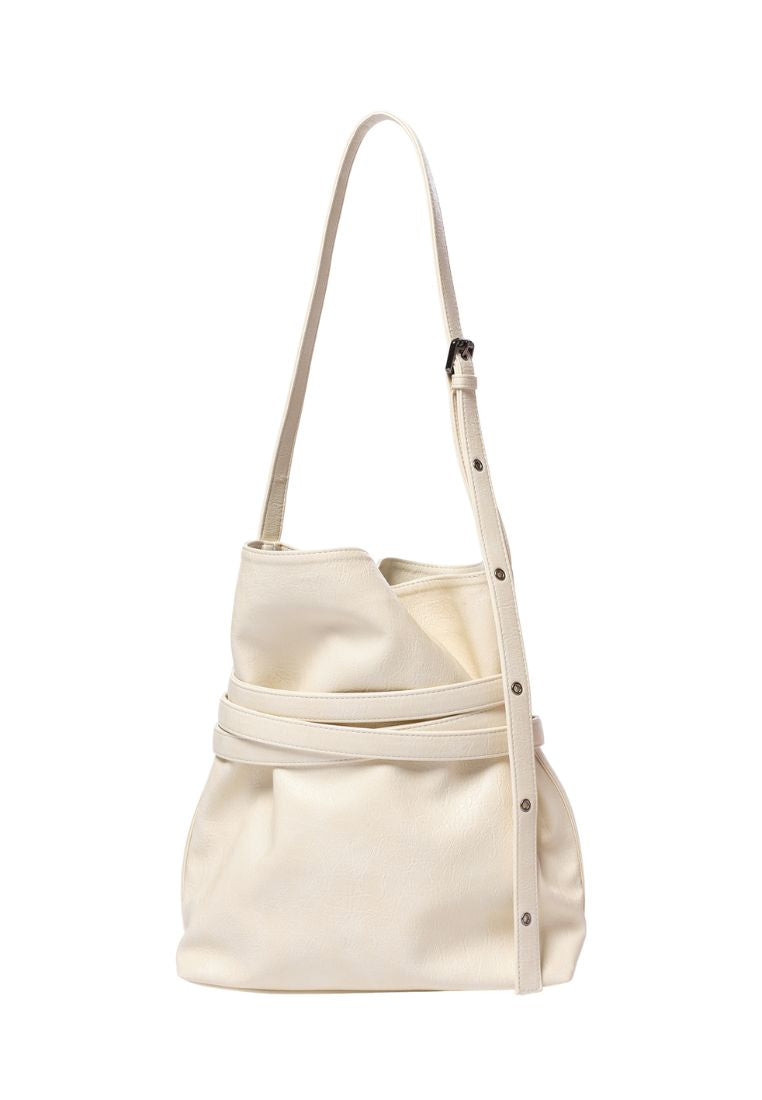 Belt Bucket Bag M Savage Cream