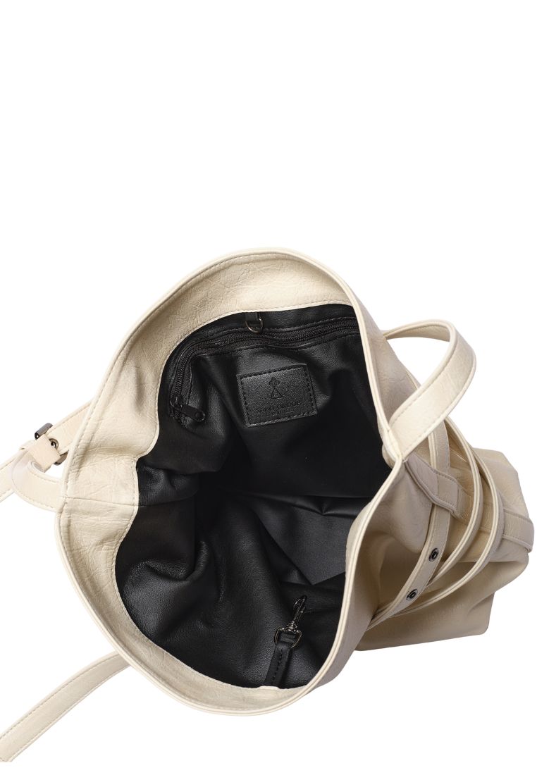 Belt Bucket Bag M Savage Cream