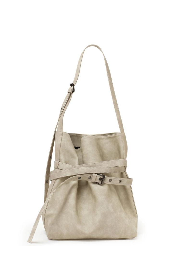 Belt Bucket Bag M Vintage Ivory