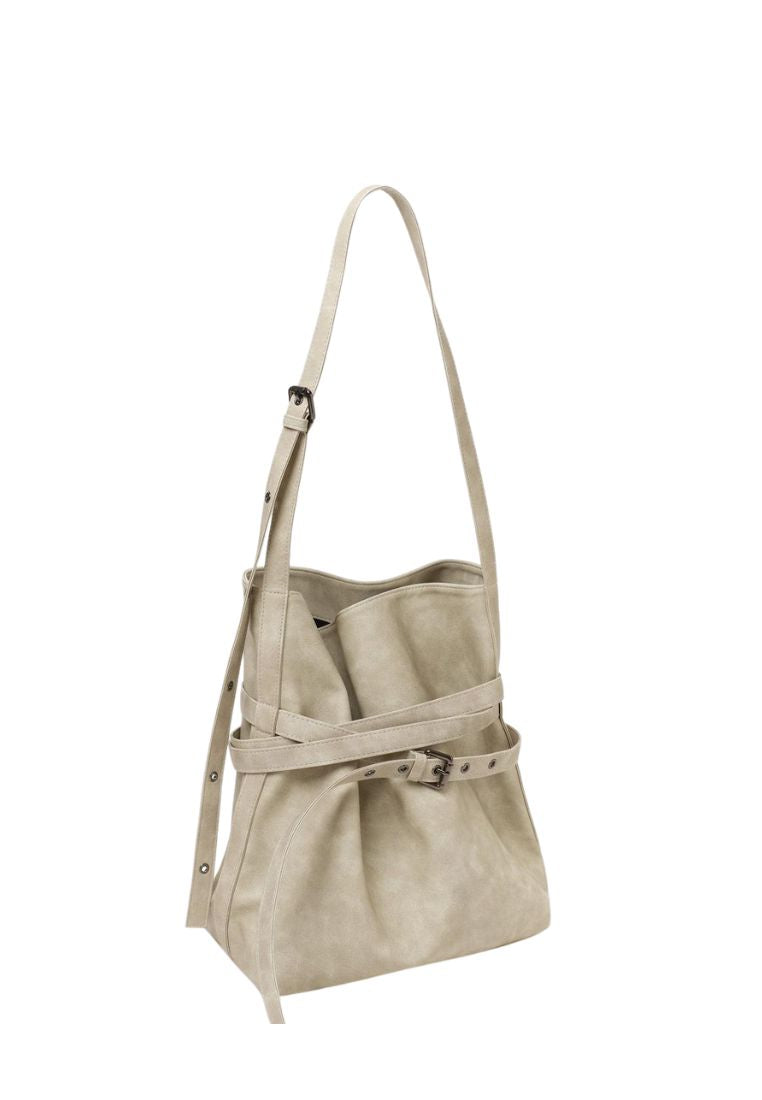 Belt Bucket Bag M Vintage Ivory