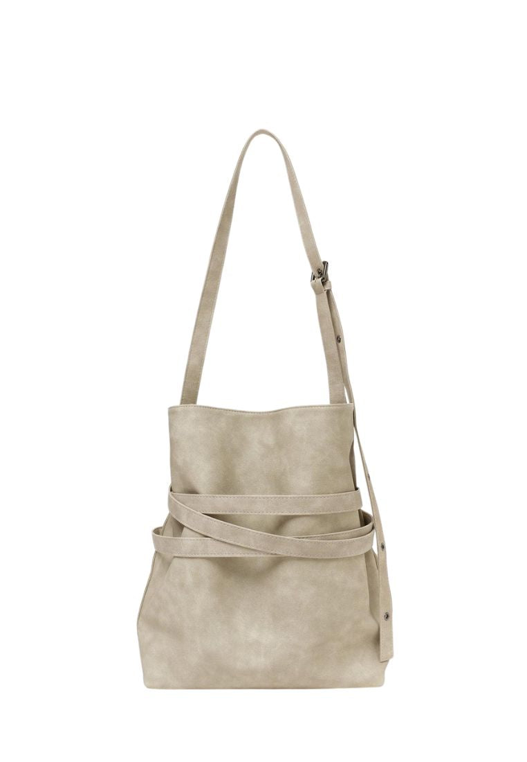 Belt Bucket Bag M Vintage Ivory