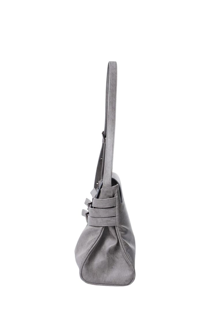 Belt Flap Bag M Brushed Gray