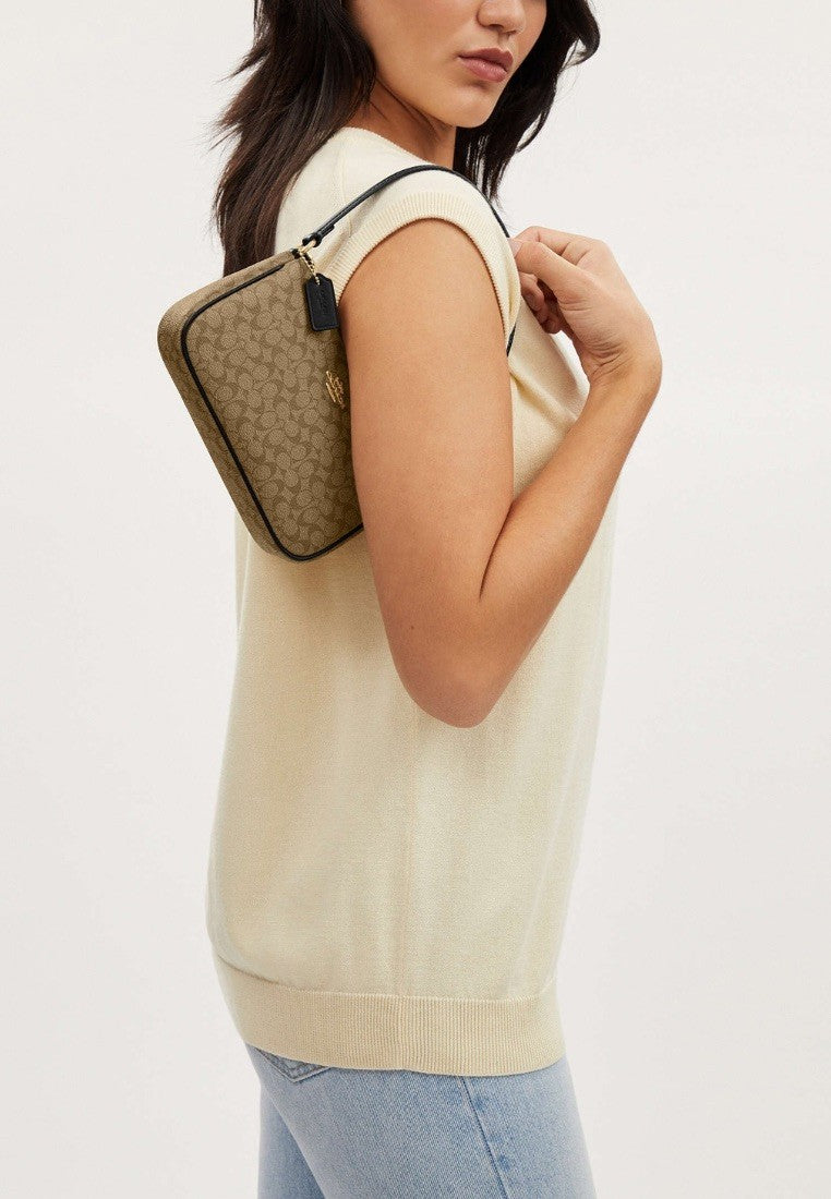 Nolita 19 In Colorblock Signature Canvas Khaki Black