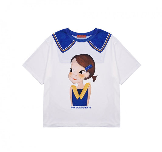 Fake Collar T-Shirt F Ria