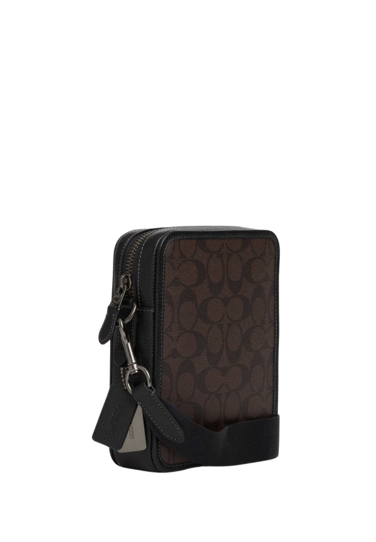 Sullivan Crossbody In Signature Canvas Mahogany Black