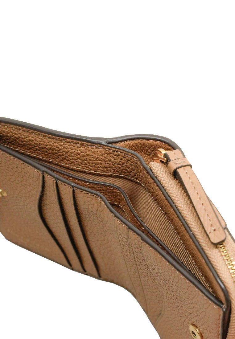 Thea Bifold Leather Wallet in Tiramisu