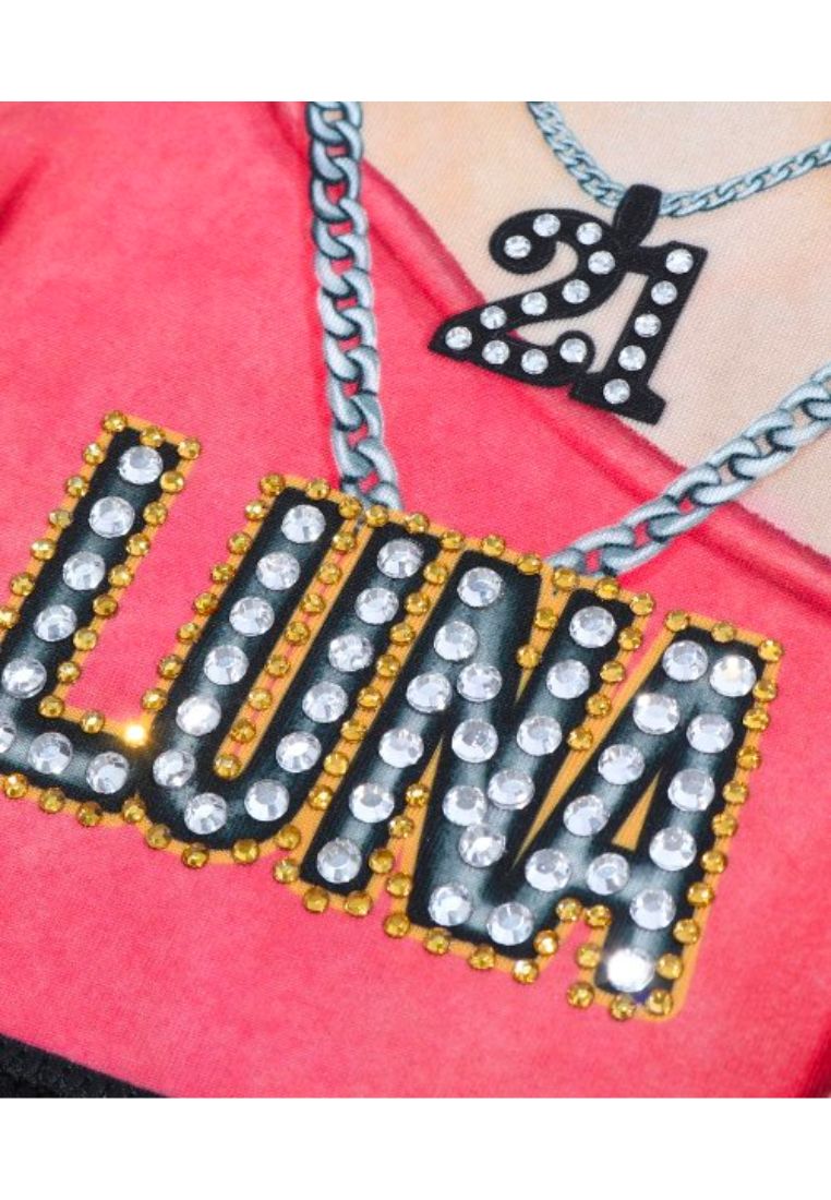 Big Point T-shirt F Black Luna