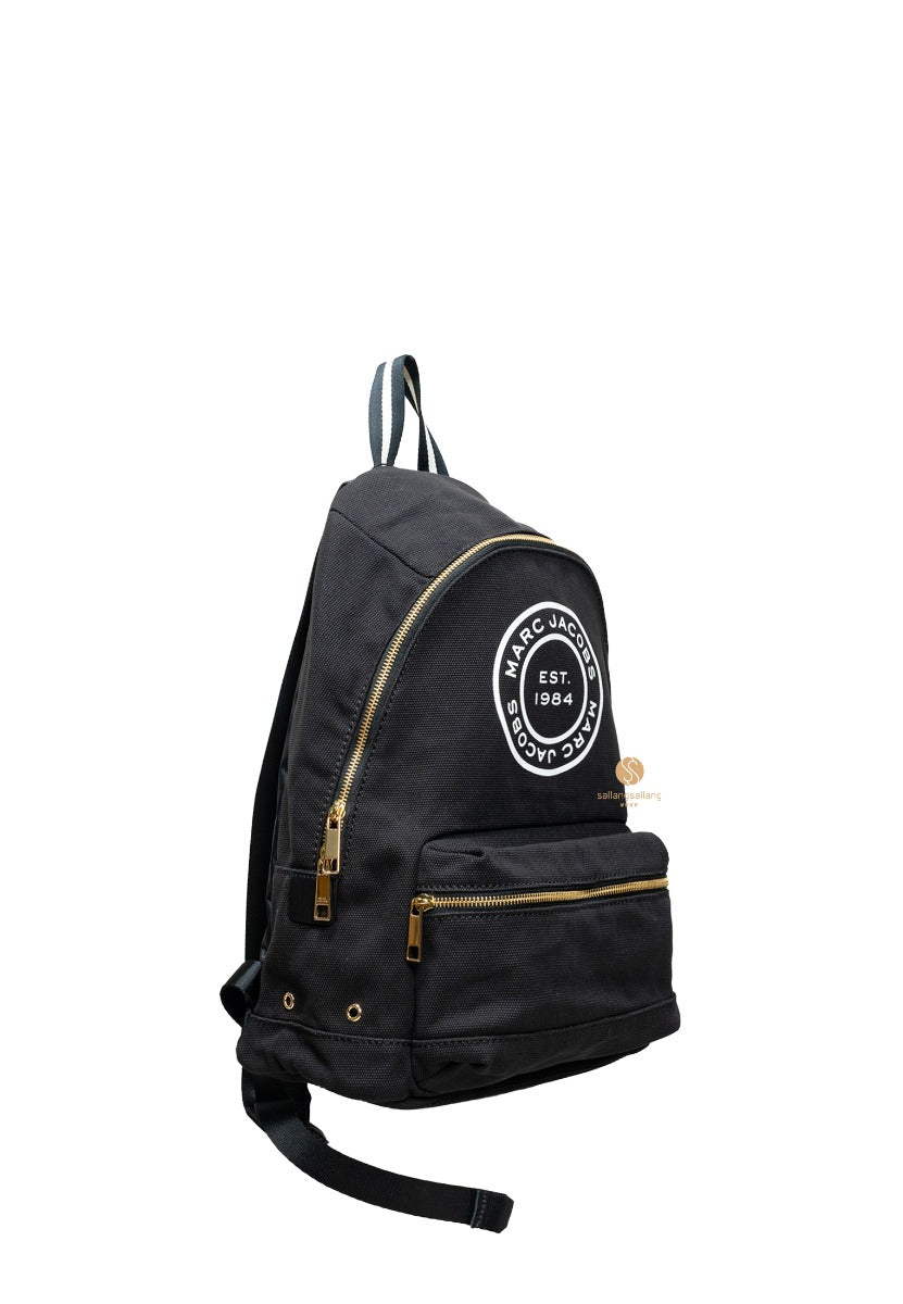 Canvas Signet Backpack - Black