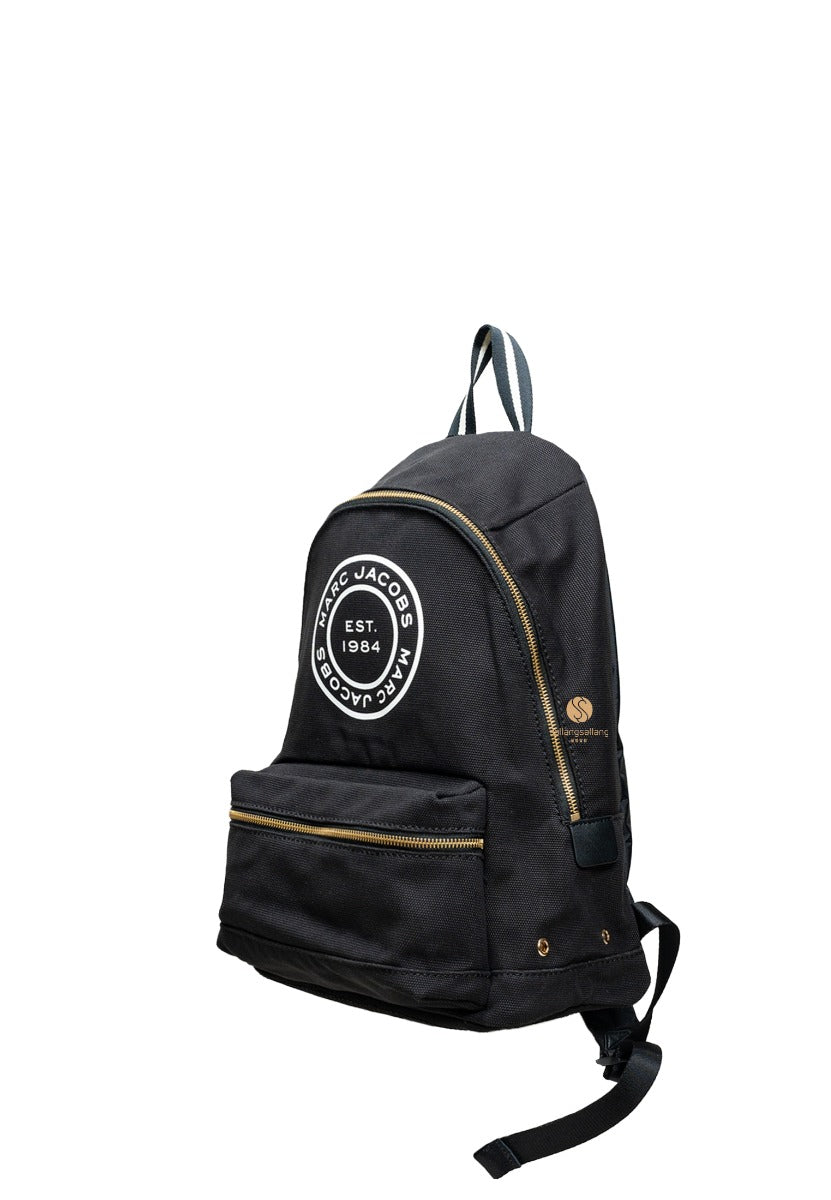 Canvas Signet Backpack - Black
