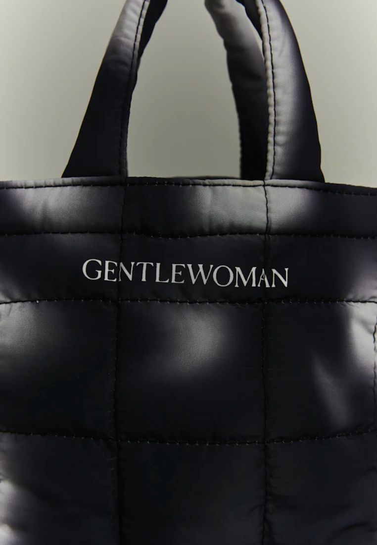 Black Ombre Small Puffer Bag