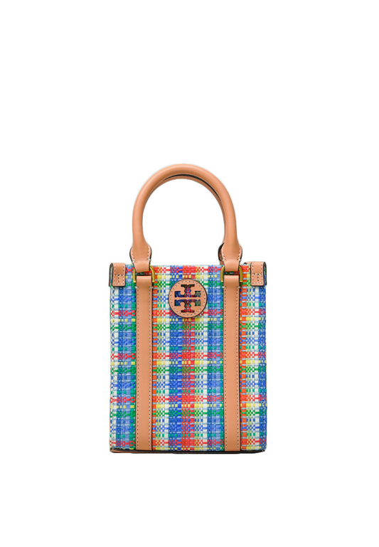 Blake Plaid Mini Shopper Tory Navy Multi