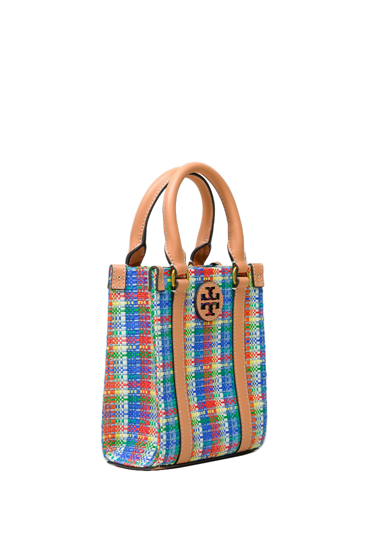 Blake Plaid Mini Shopper Tory Navy Multi