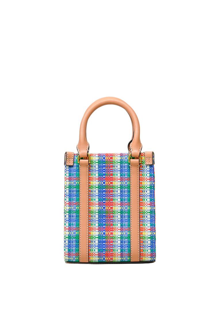 Blake Plaid Mini Shopper Tory Navy Multi