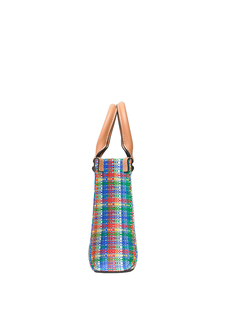 Blake Plaid Mini Shopper Tory Navy Multi