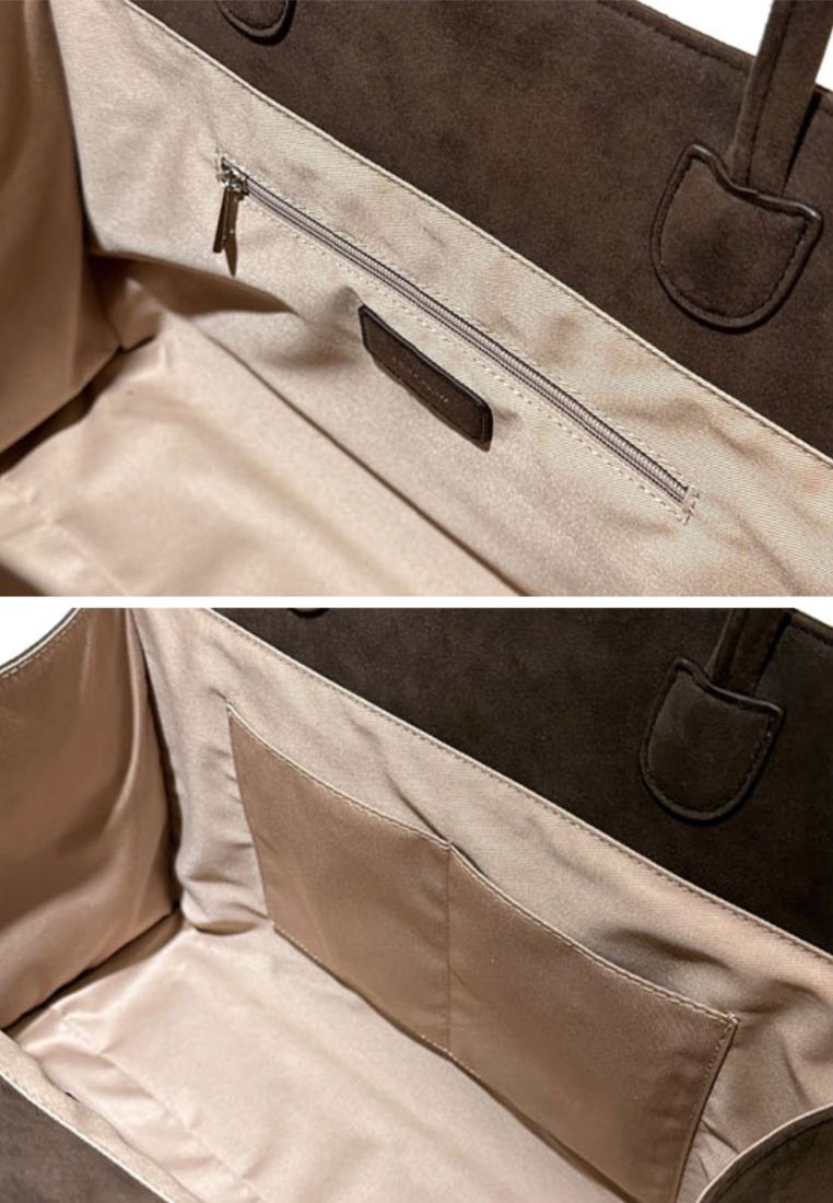 Blanc Large Suede Choco Brown