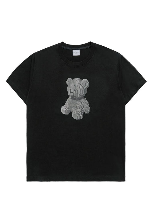 Block Bear Short Sleeve T-Shirt Black