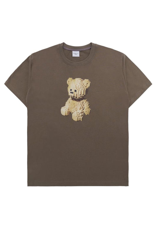 Block Bear Short Sleeve T-Shirt Cocoa
