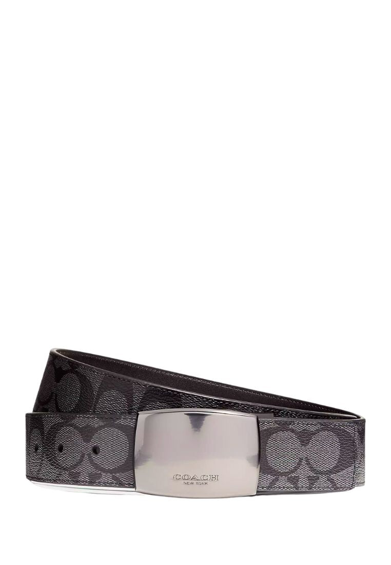 Boxed Plaque And Harness Buckle Cut To Size Reversible Belt 38mm Black