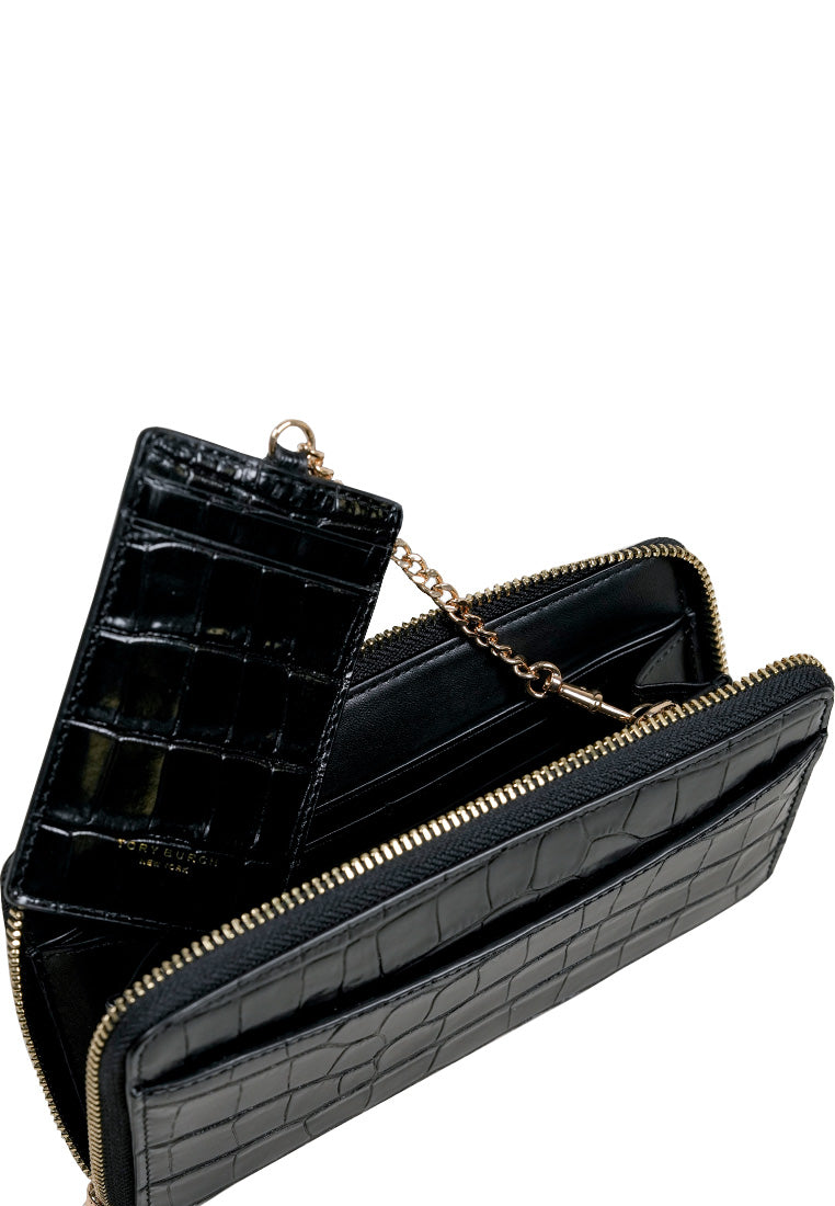 Britten Embossed Zip Continental Black