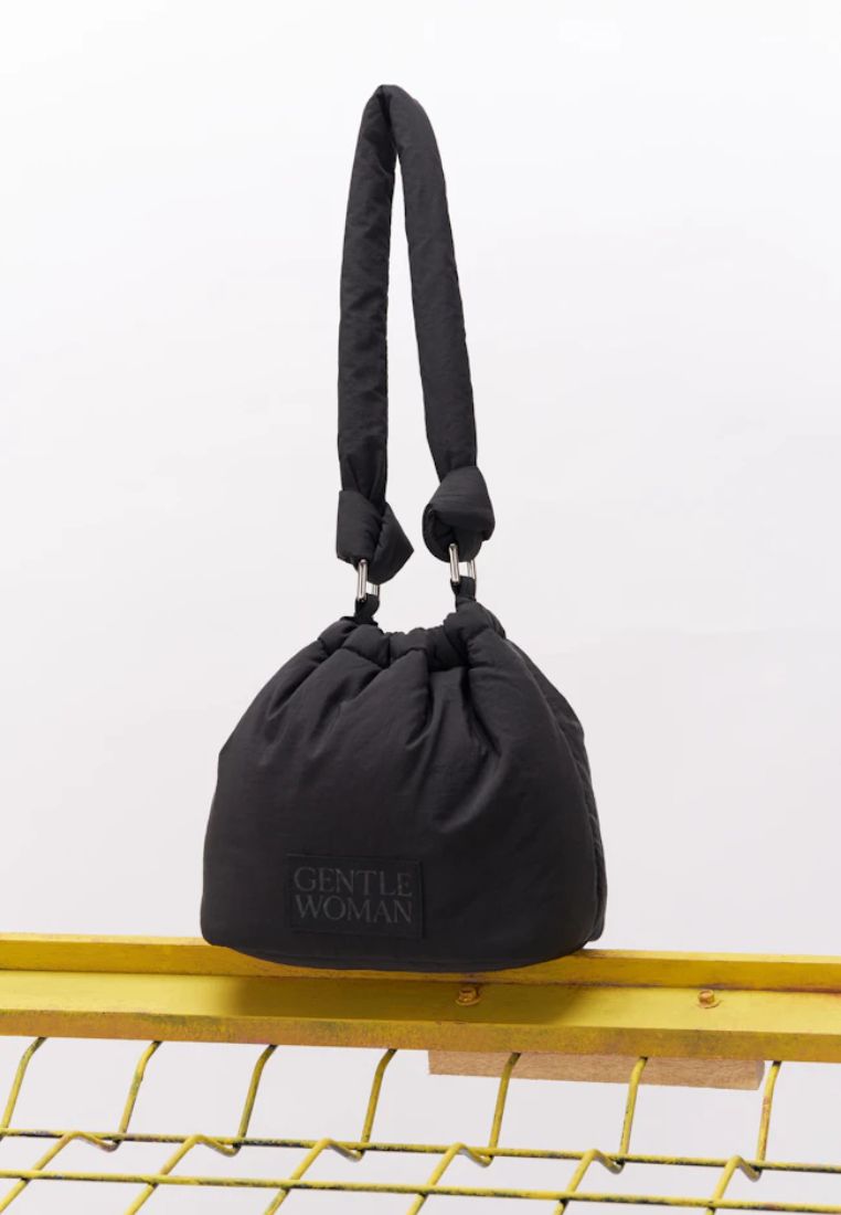 Bucket Hobo Bag Black