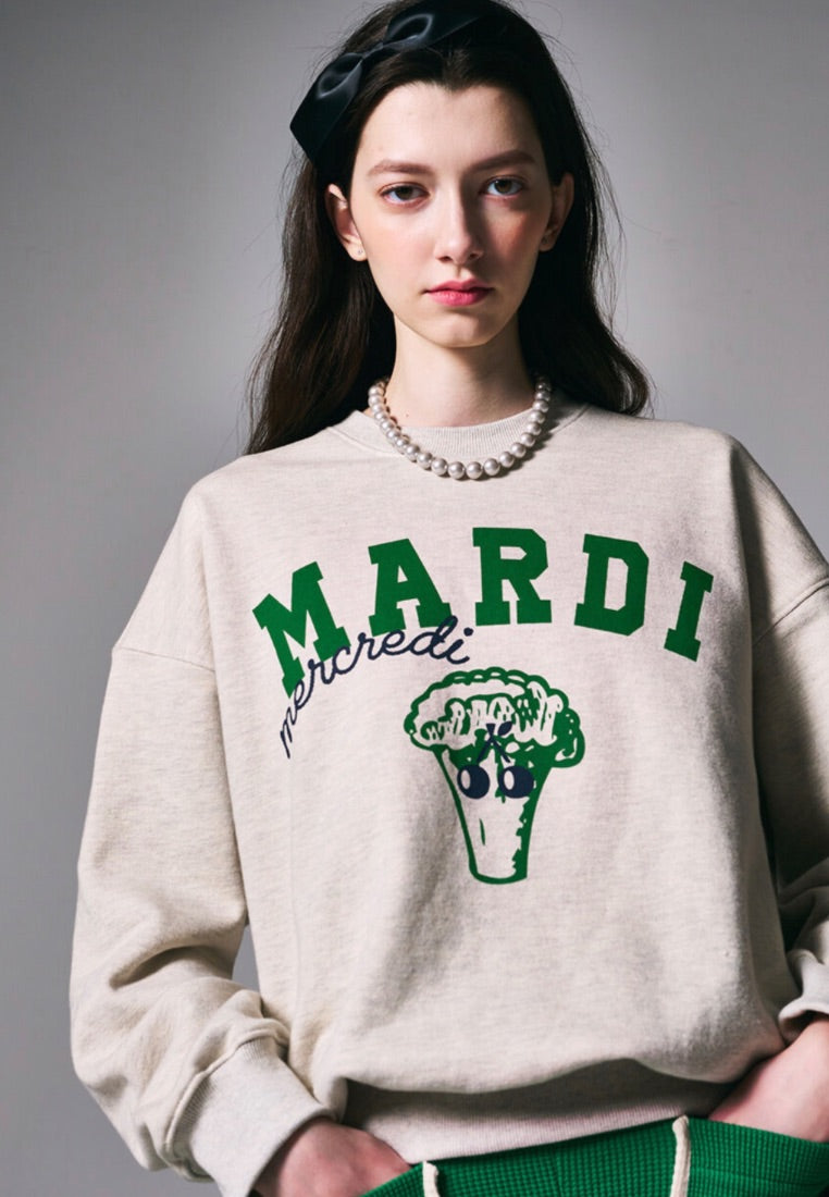 Sweatshirt Broccoli Oatmeal