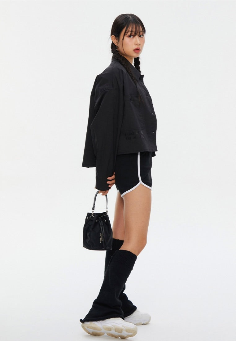 Jacquard 2WAY Mini Bucket Bag Black