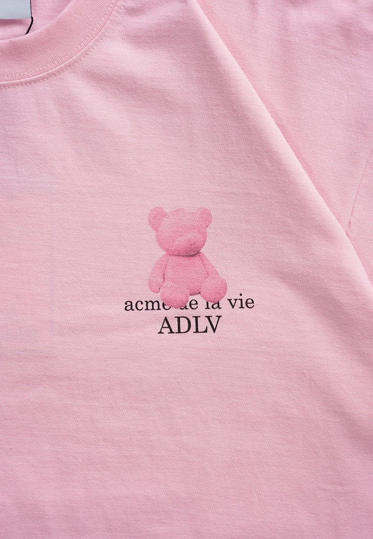 Fuzzy Bear T-Shirt Light Pink