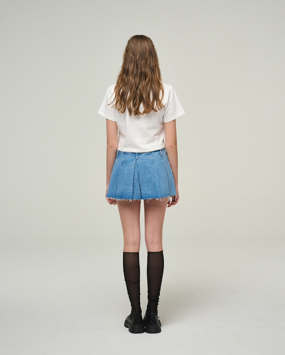 Lettering Crop T-Shirt F Ria