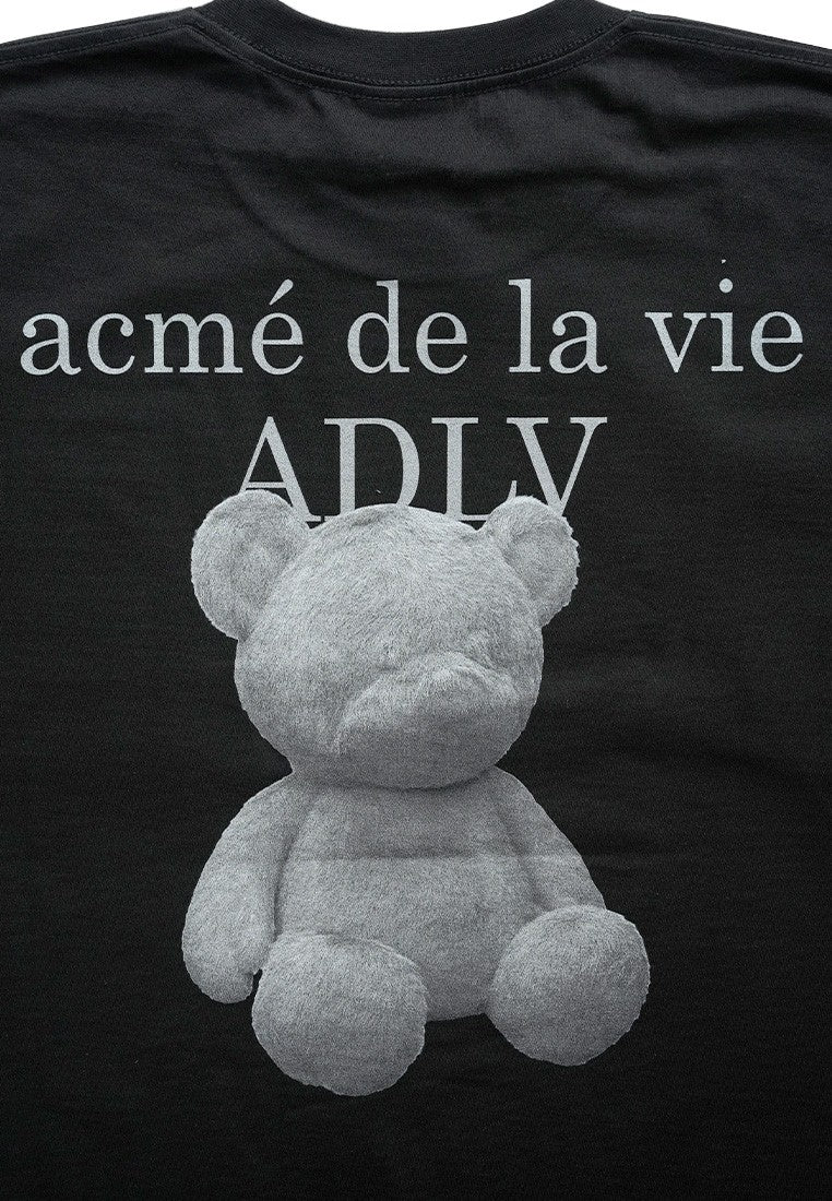 Fuzzy Bear T-Shirt Black