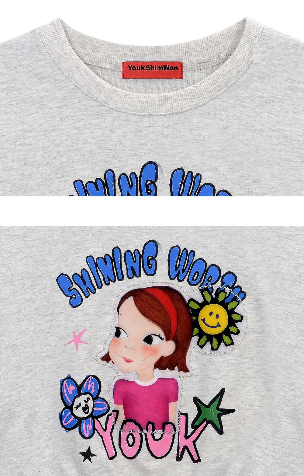 Flower Sweatshirt Skirt Set F Ria
