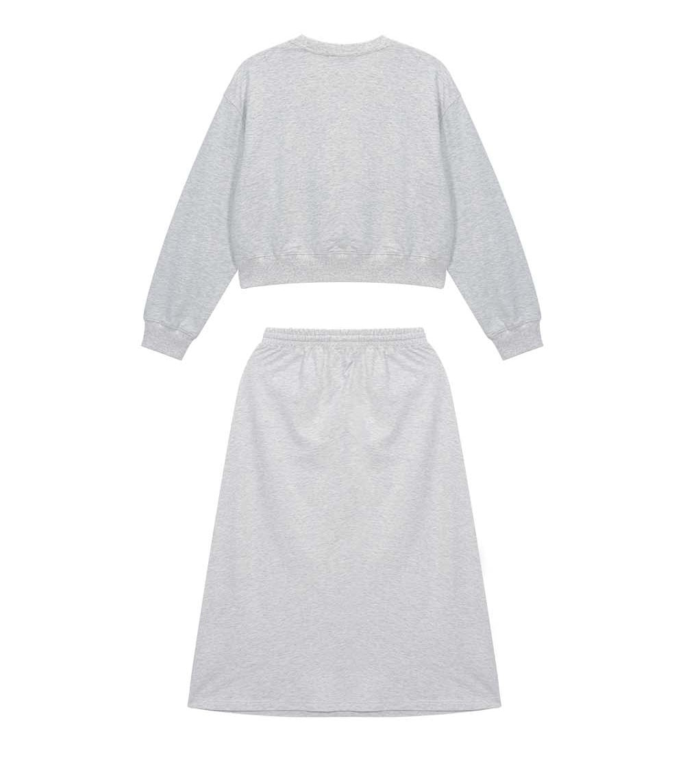 Flower Sweatshirt Skirt Set F Ria