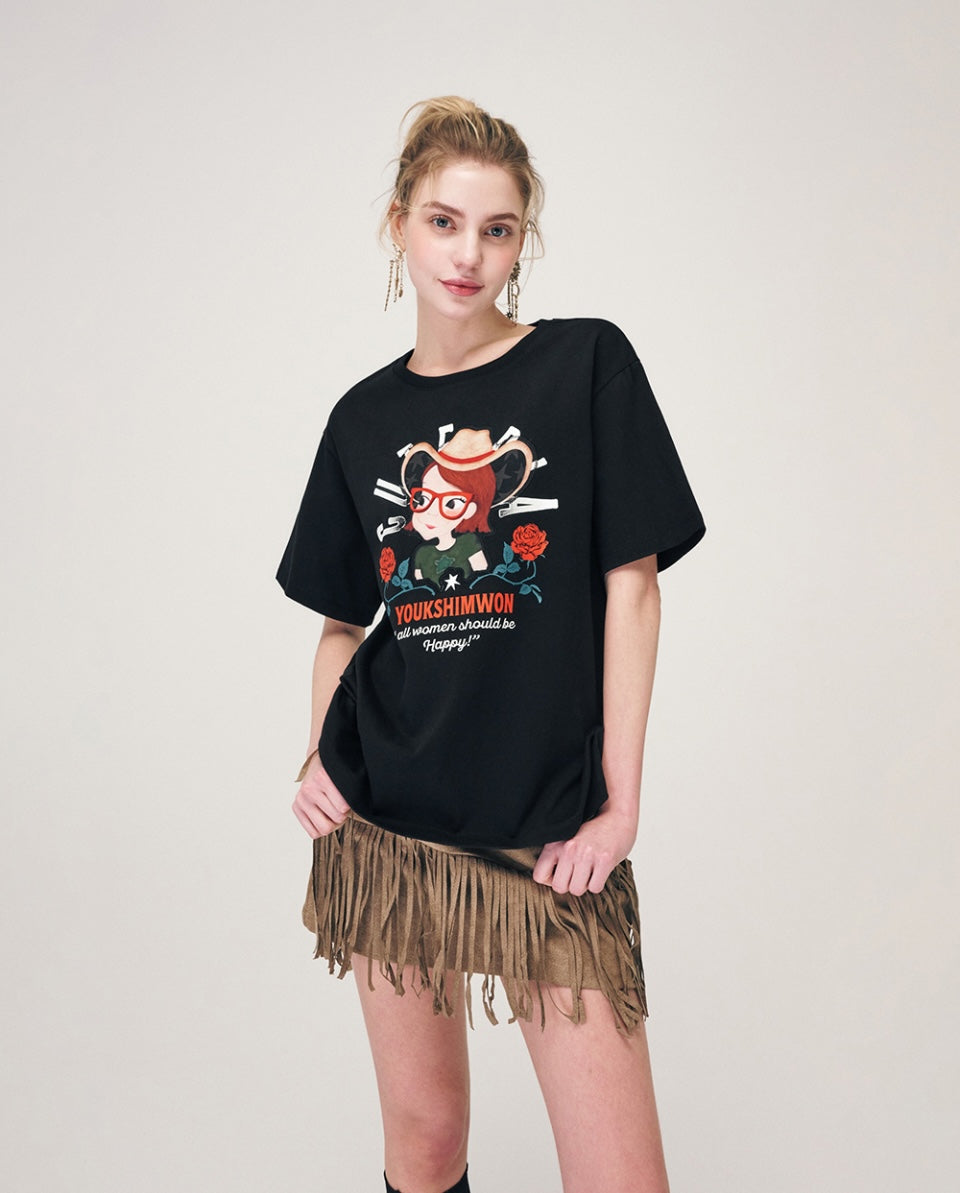 Cow Girl T-Shirt F Ria