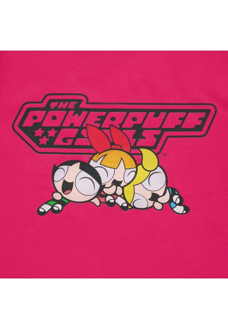 The Powerpuff Girls x Acmedelavie Logo Crop T-Shirts Pink