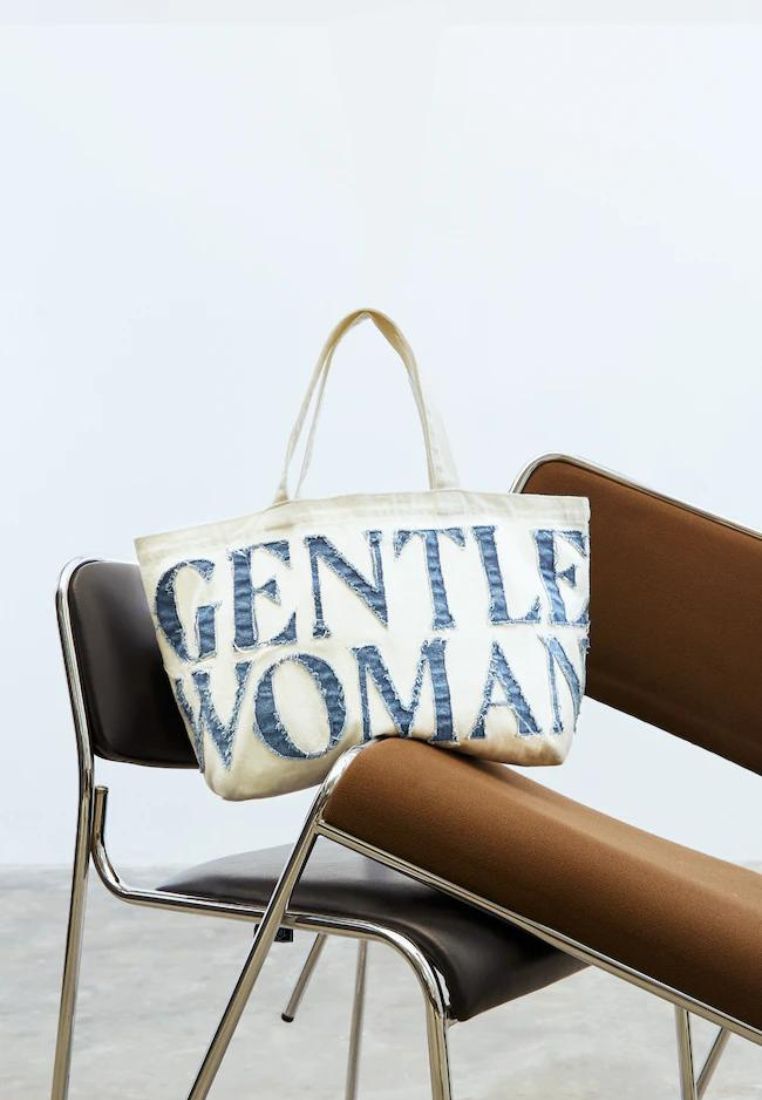 Denim Tote Bag White