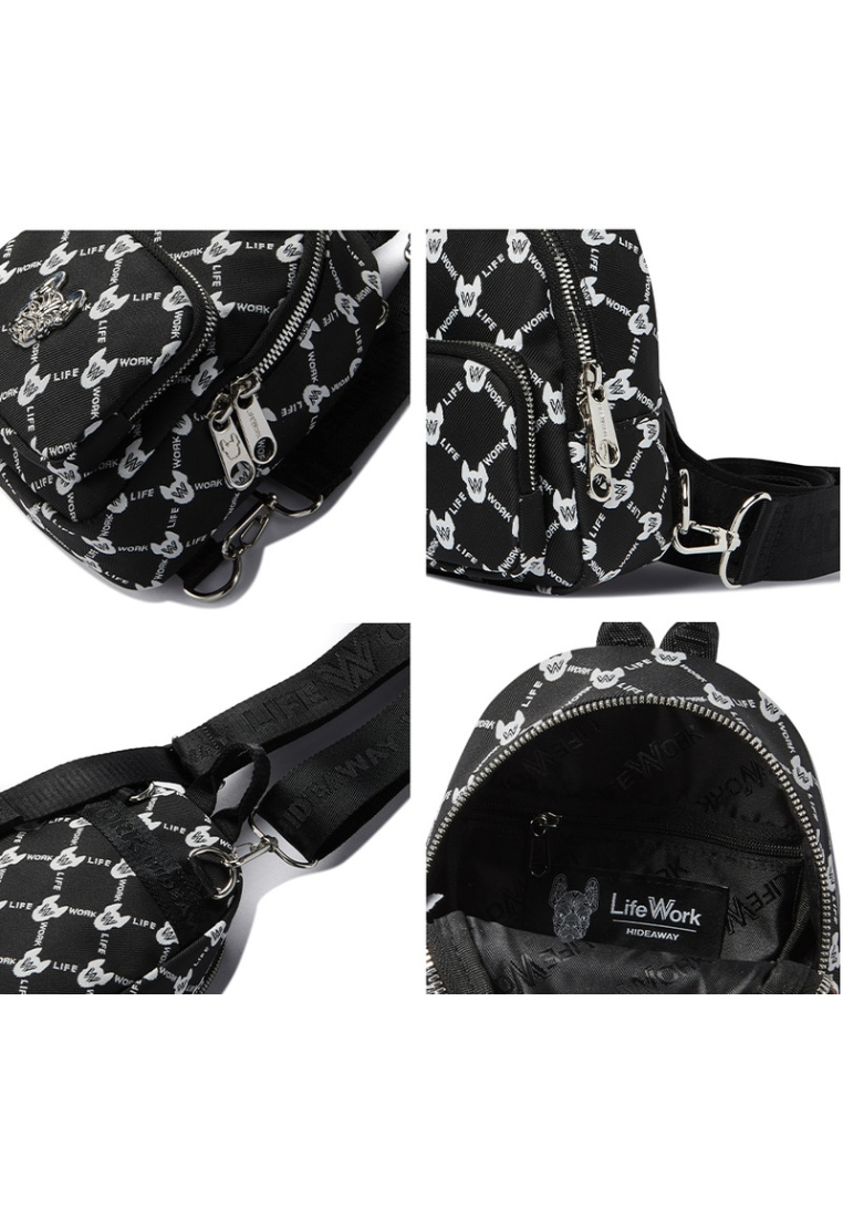 Mini Jacquard Monogram 2WAY Bag Pattern Black