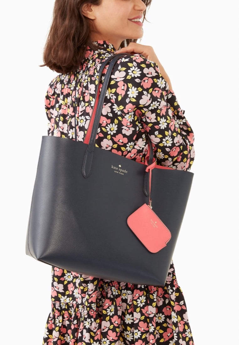 Ava Reversible Tote Blazer Blue