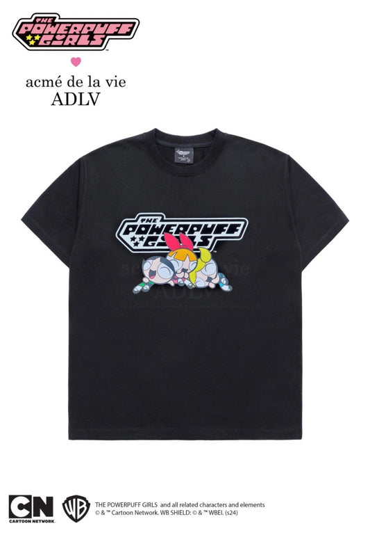 The Powerpuff Girls x Acmedelavie Logo T-Shirts Black