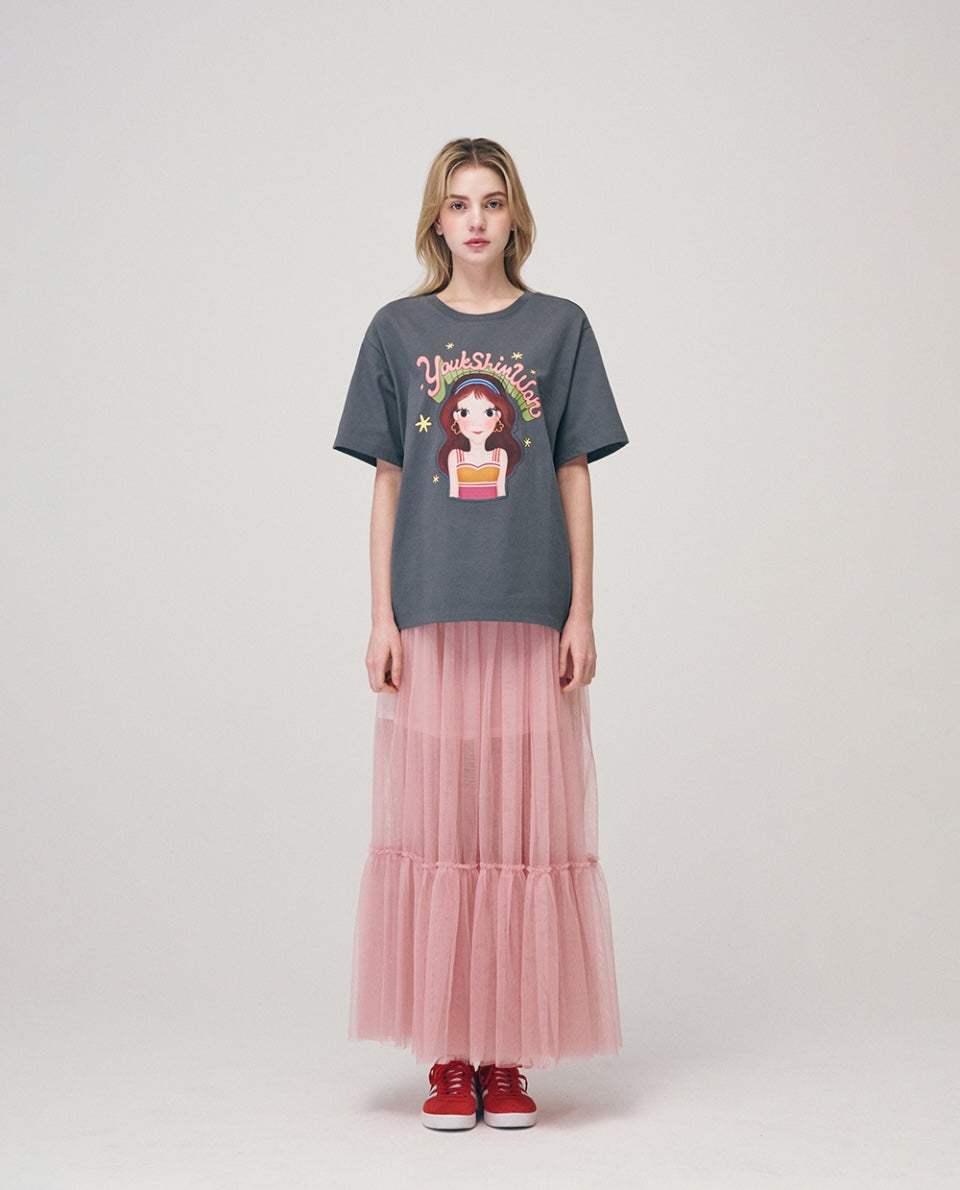 Retro Blossom T-Shirt F Luna