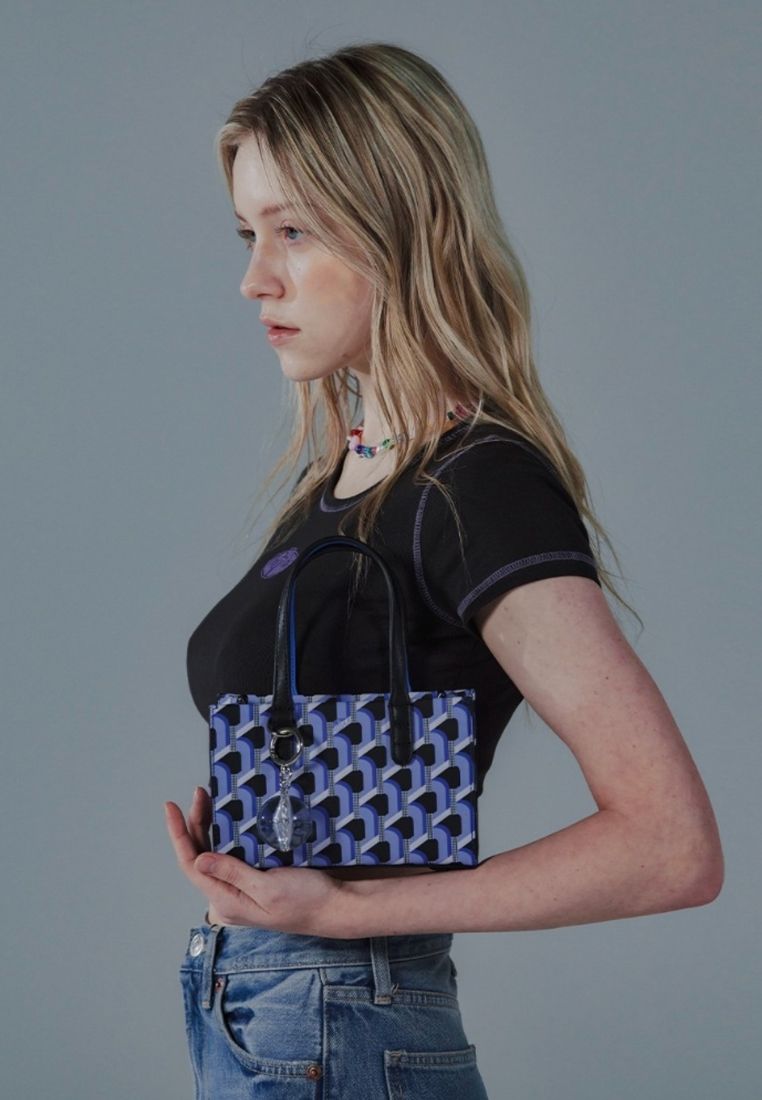 Cabas Monogram Day Tote Blue Black SS