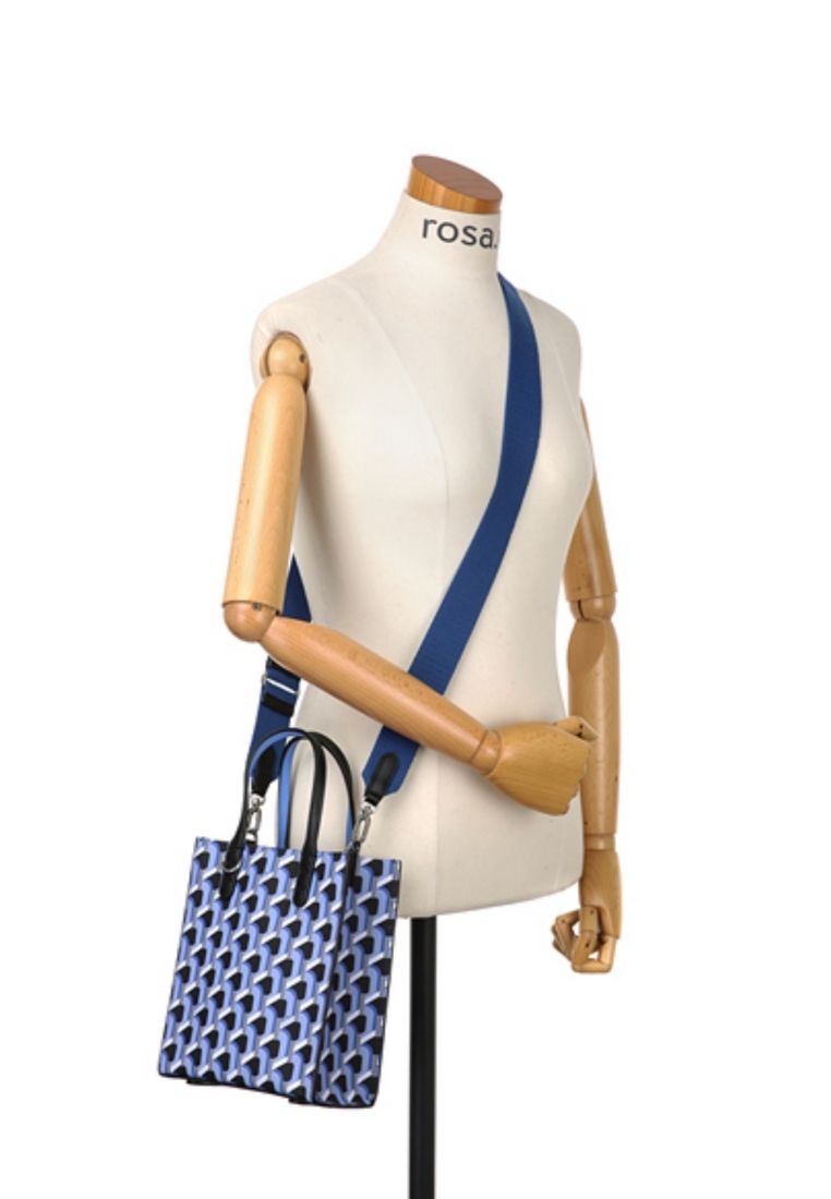 Cabas Monogram Tote Blue Black S