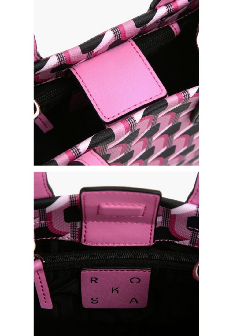 Cabas Monogram Tote Pink Black S