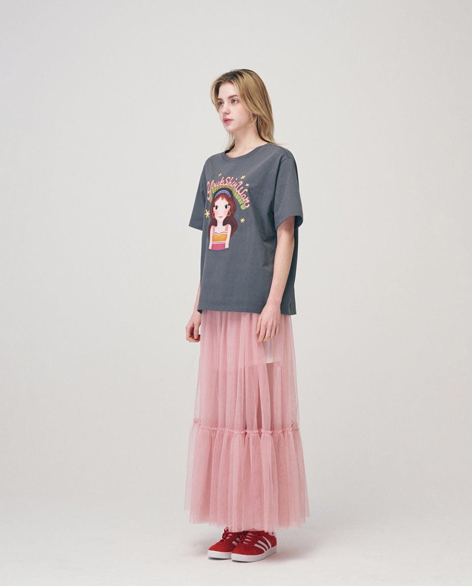Retro Blossom T-Shirt F Luna