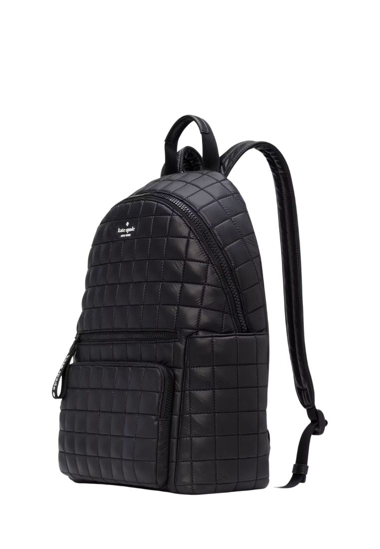 Camden Quilted Backpack Black