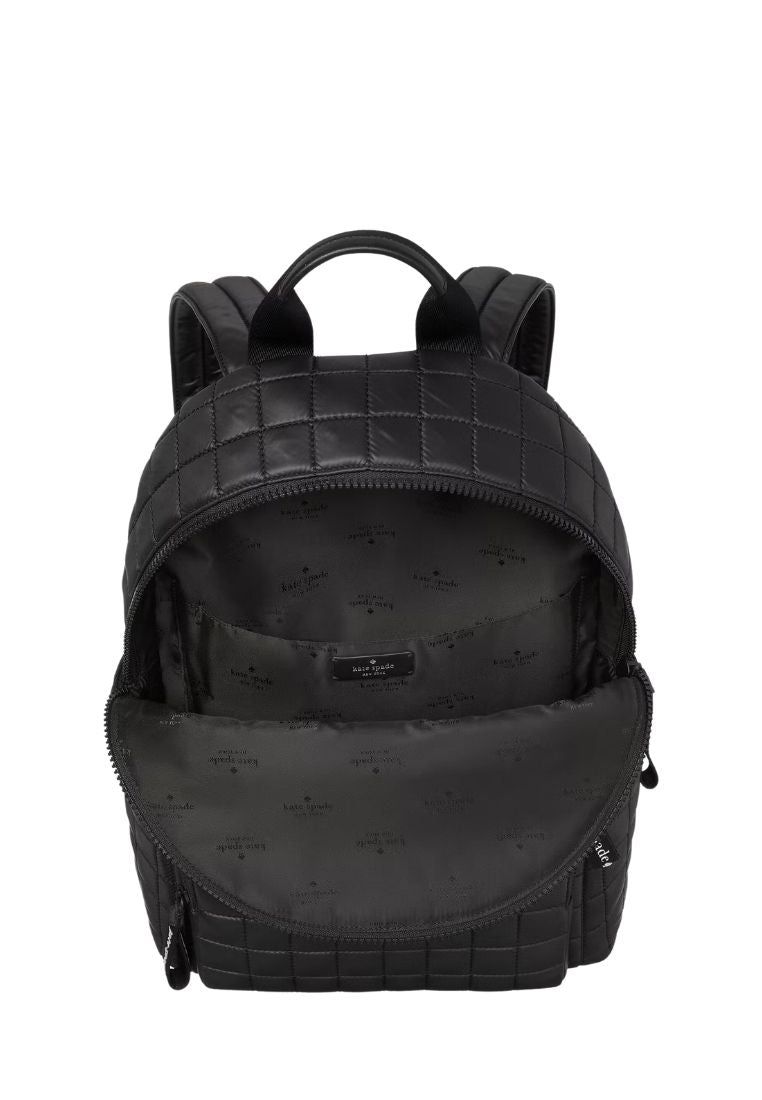 Camden Quilted Backpack Black