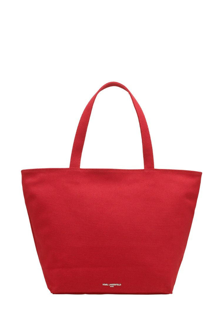 Cannes Canvas Karl Tote Crimson Multi