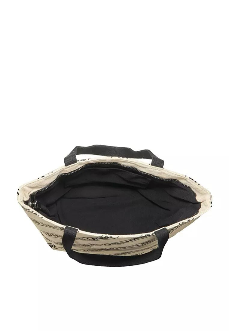 Cannes Canvas Tote Oatmeal Stripe